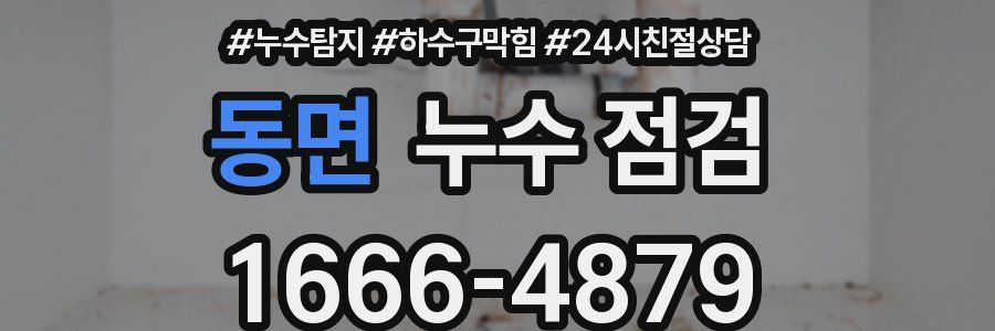 동면 누수 점검