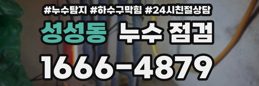 성성동 누수 점검