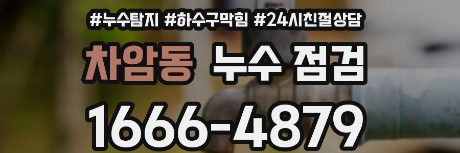 차암동 누수 점검