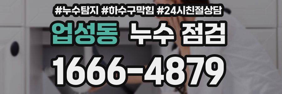 업성동 누수 점검
