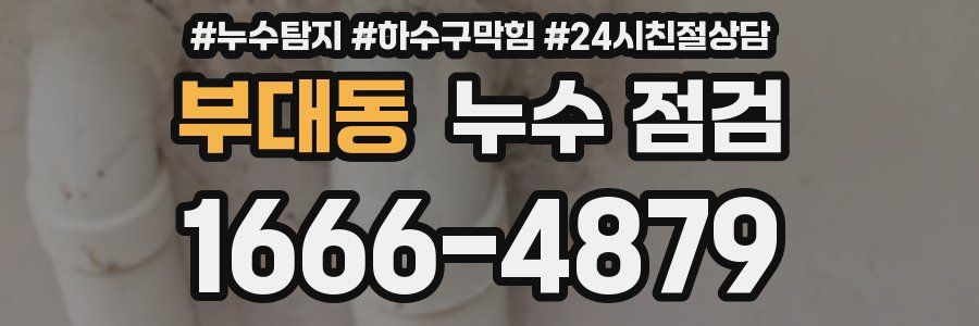 부대동 누수 점검