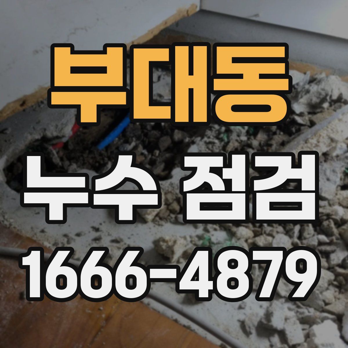 부대동 누수 점검