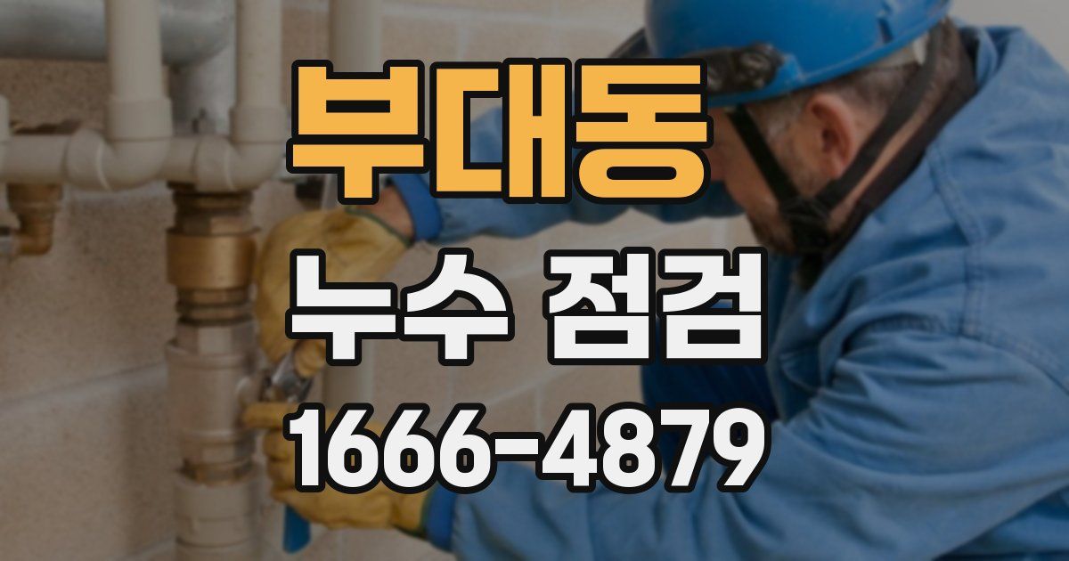 부대동 누수 점검