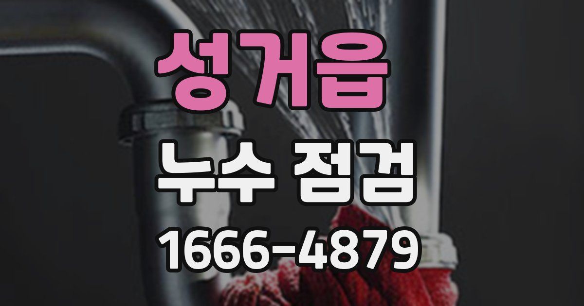 성거읍 누수 점검