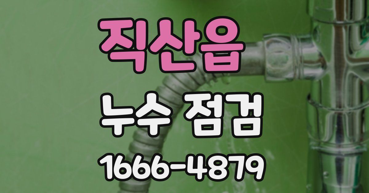 직산읍 누수 점검