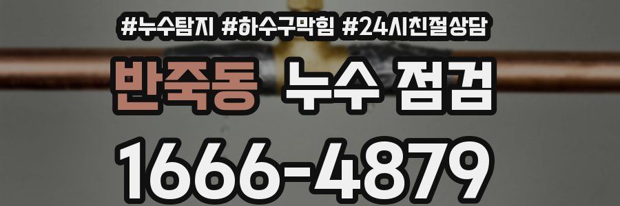반죽동 누수 점검