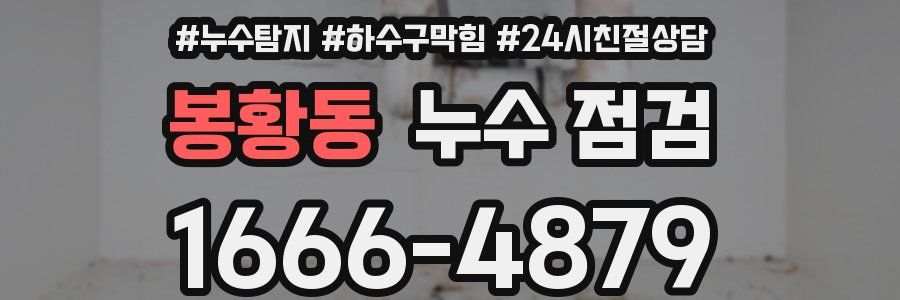 봉황동 누수 점검