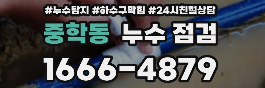 중학동 누수 점검
