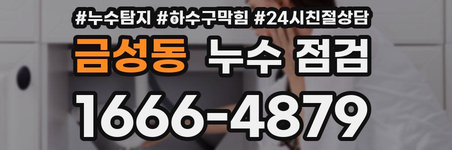 금성동 누수 점검