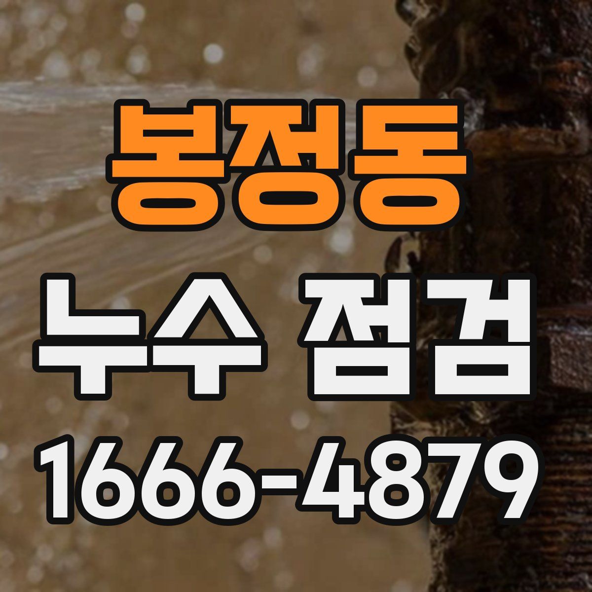 봉정동 누수 점검