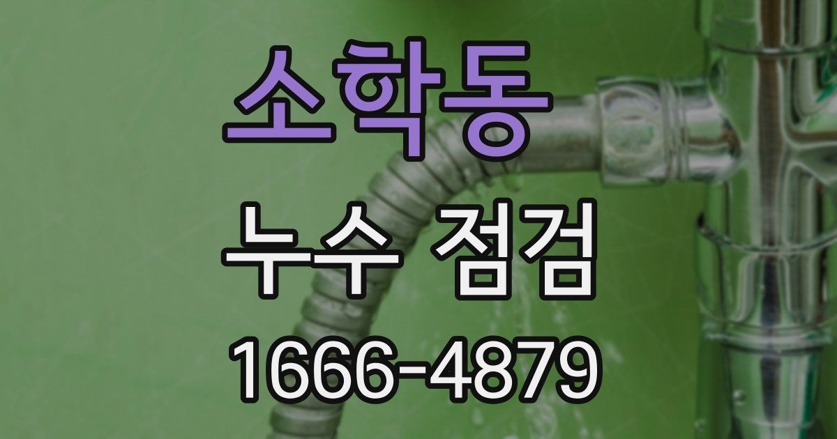 소학동 누수 점검