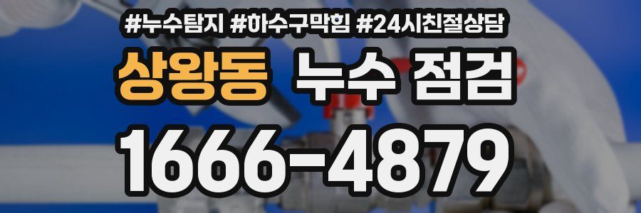 상왕동 누수 점검