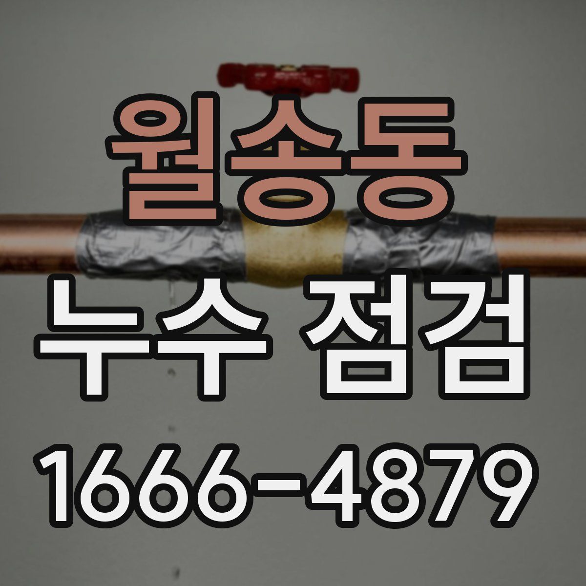 월송동 누수 점검