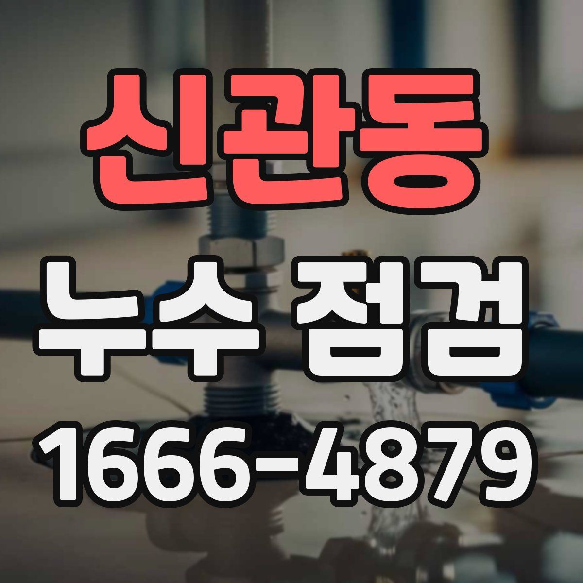신관동 누수 점검