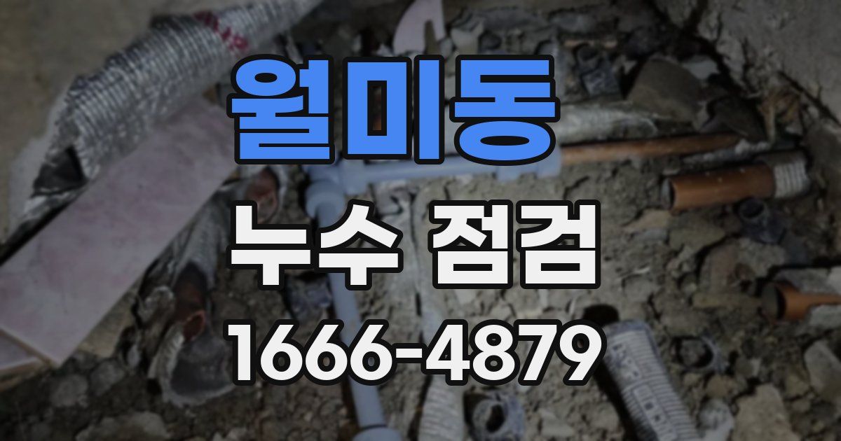 월미동 누수 점검