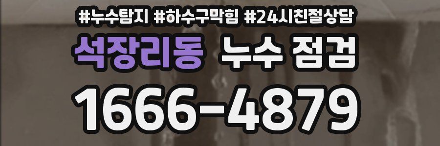 석장리동 누수 점검