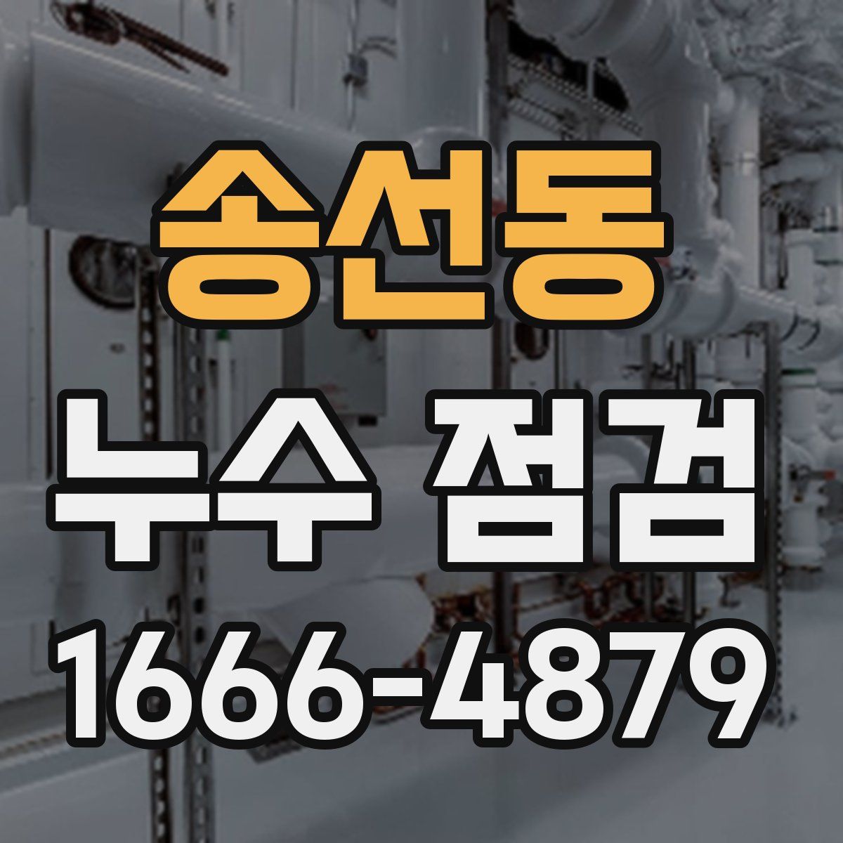 송선동 누수 점검