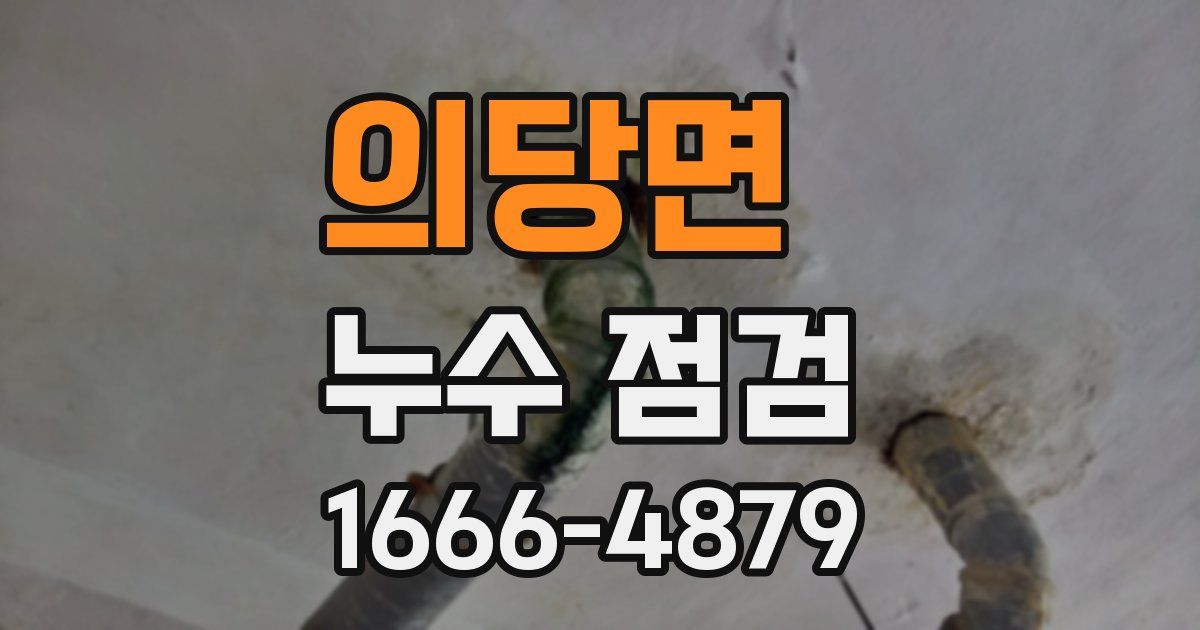 의당면 누수 점검