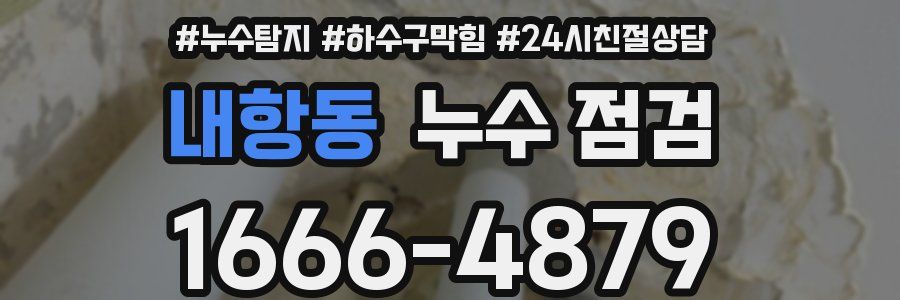 내항동 누수 점검