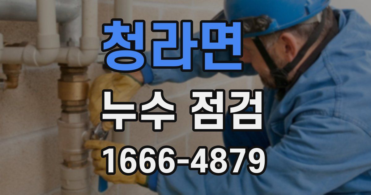 청라면 누수 점검
