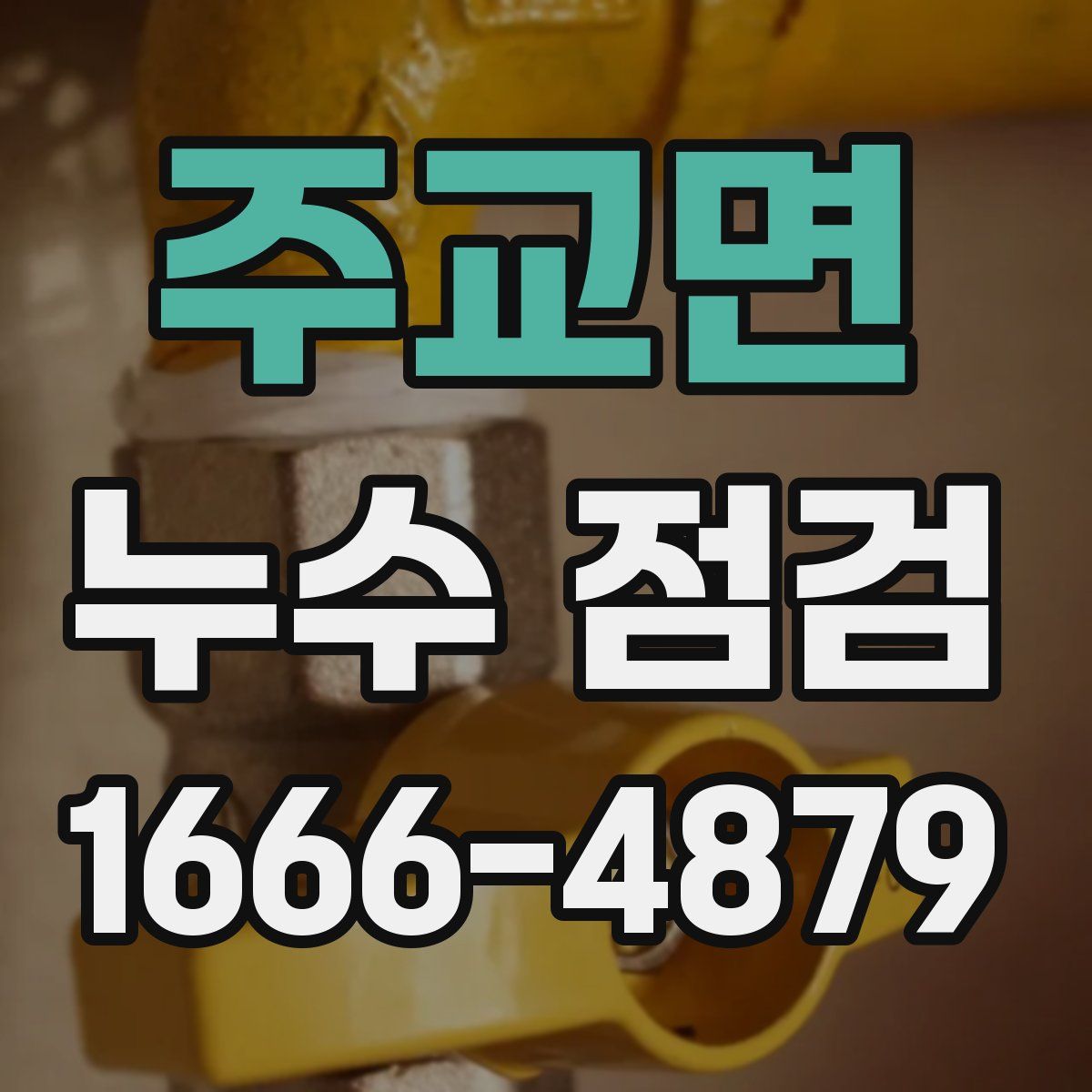 주교면 누수 점검