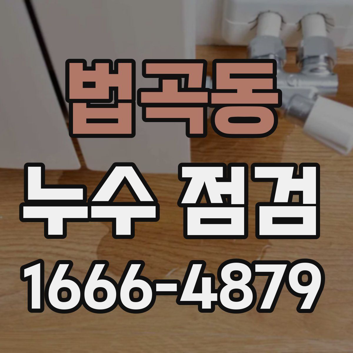 법곡동 누수 점검