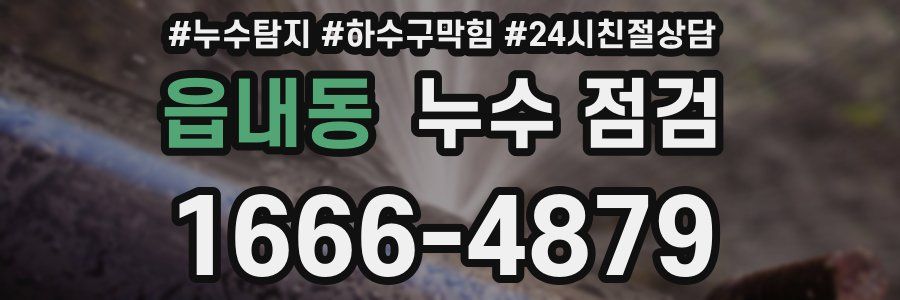 읍내동 누수 점검