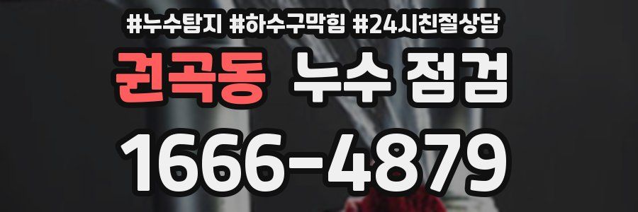 권곡동 누수 점검