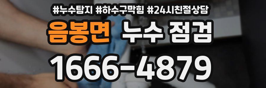 음봉면 누수 점검