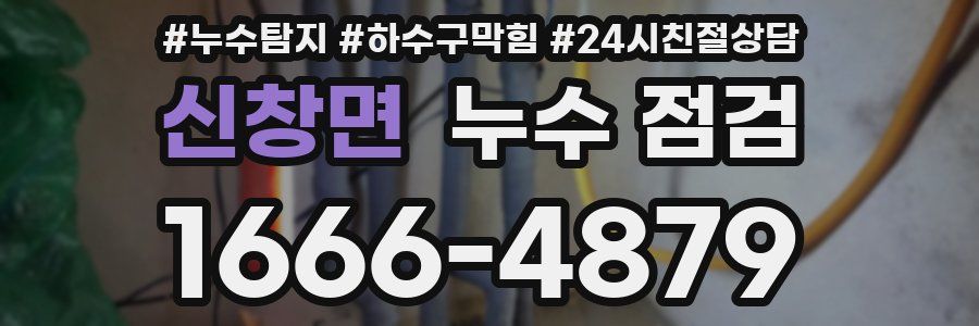 신창면 누수 점검