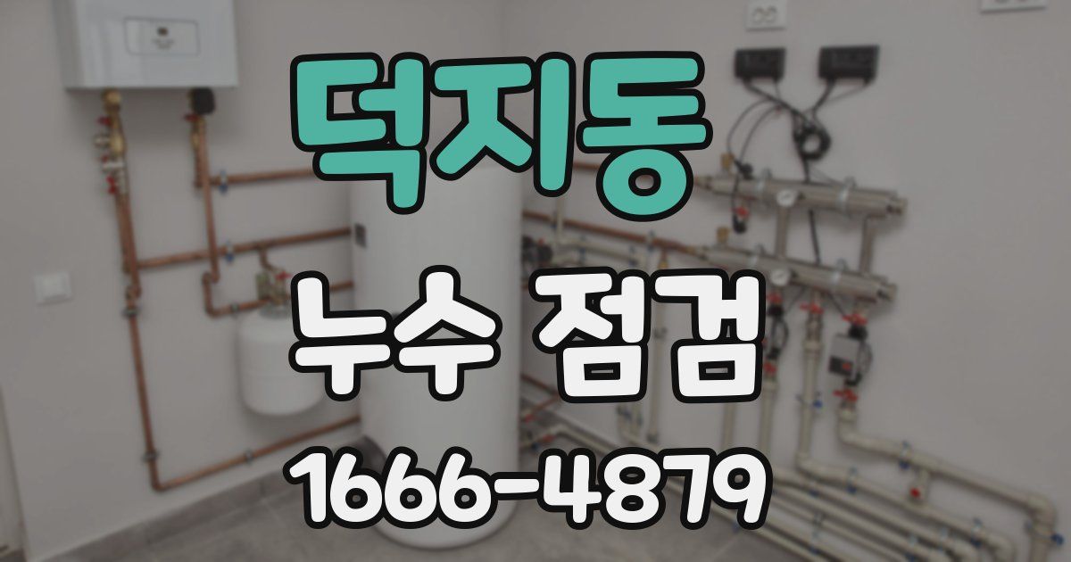 덕지동 누수 점검
