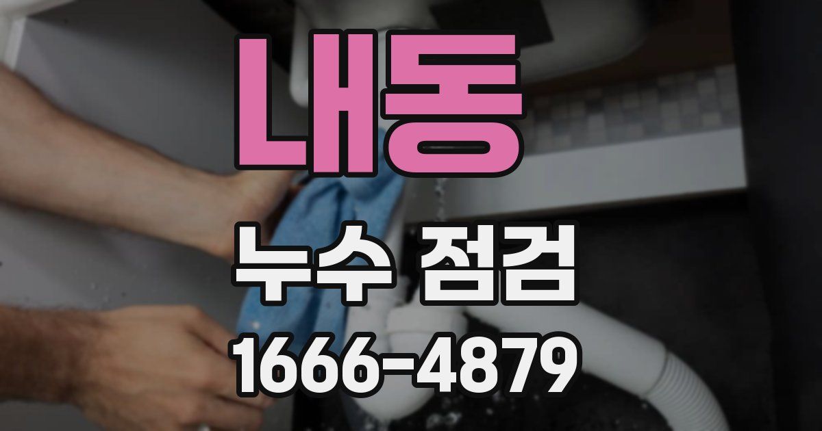 내동 누수 점검