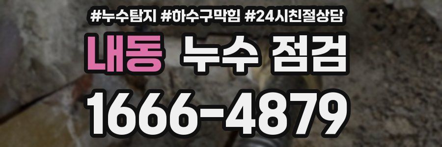 내동 누수 점검