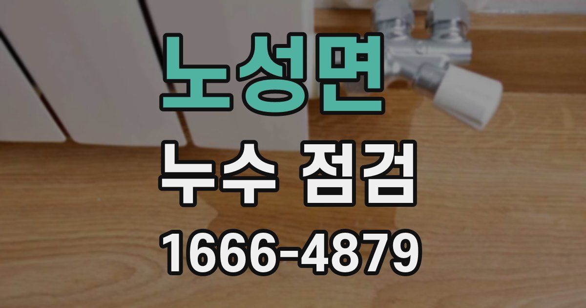 노성면 누수 점검
