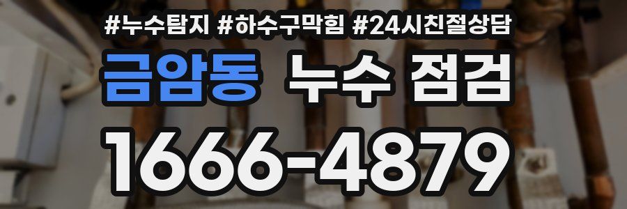금암동 누수 점검