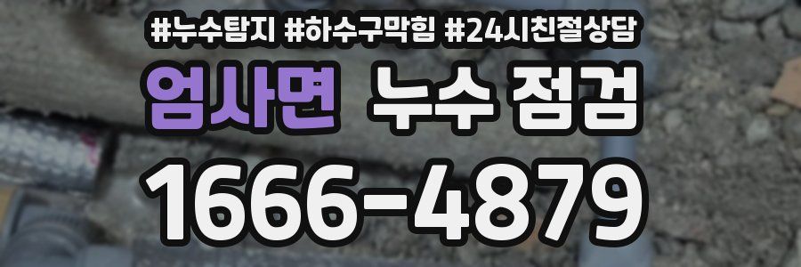 엄사면 누수 점검