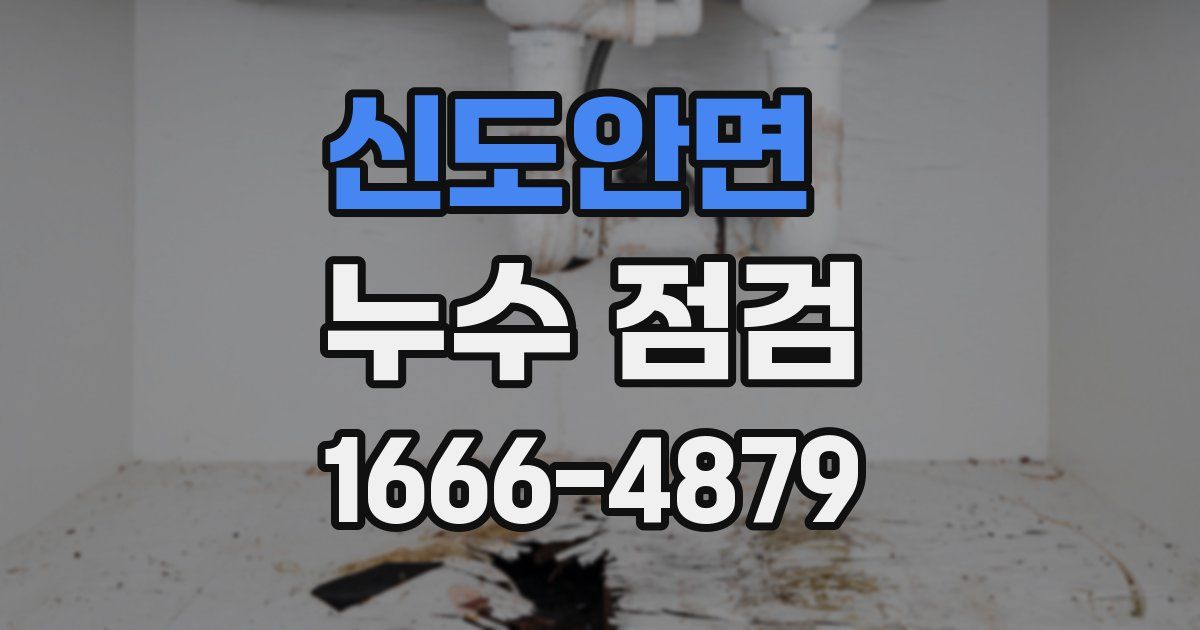 신도안면 누수 점검