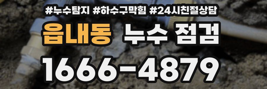 읍내동 누수 점검