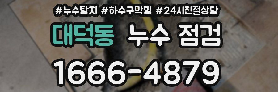대덕동 누수 점검