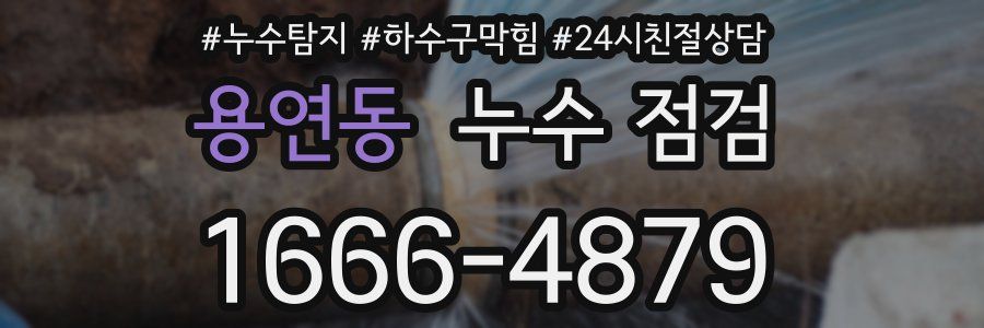용연동 누수 점검