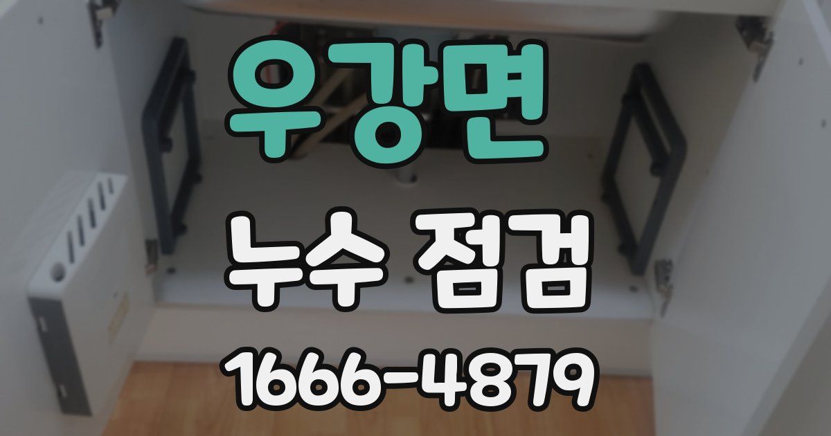 우강면 누수 점검