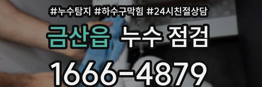 금산읍 누수 점검