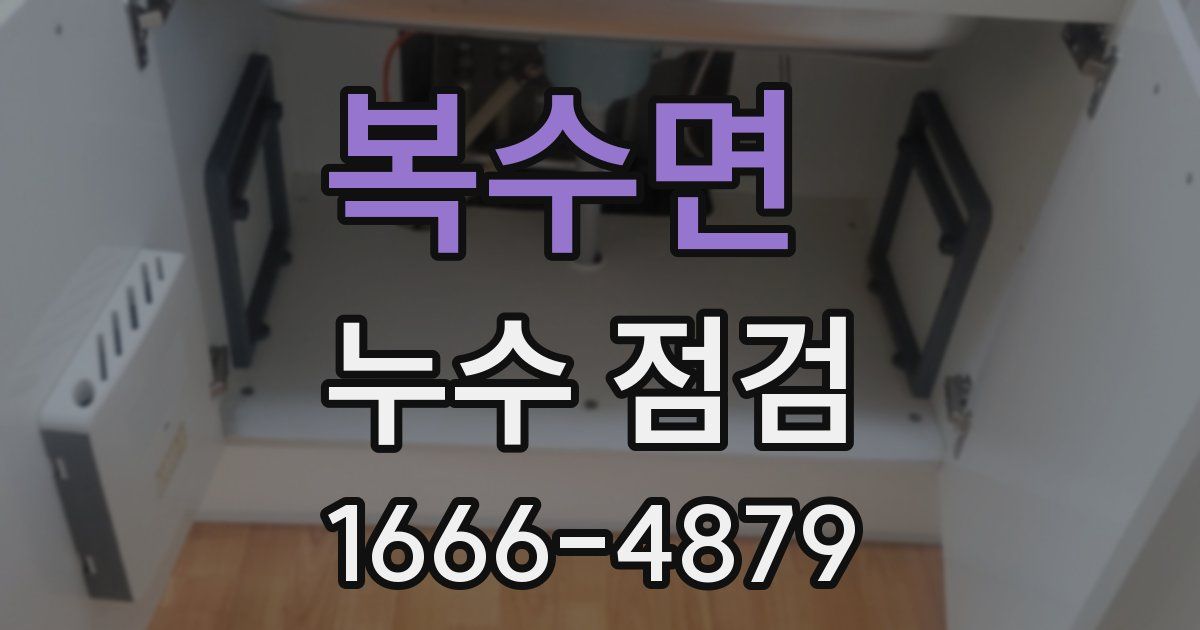 복수면 누수 점검