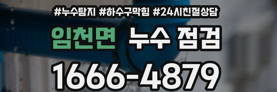 임천면 누수 점검