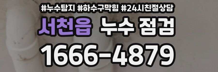 서천읍 누수 점검