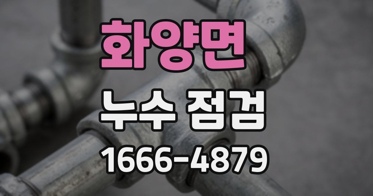 화양면 누수 점검