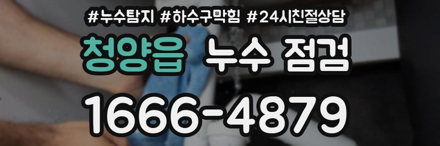 청양읍 누수 점검