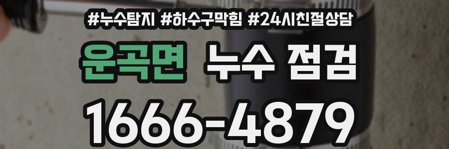 운곡면 누수 점검