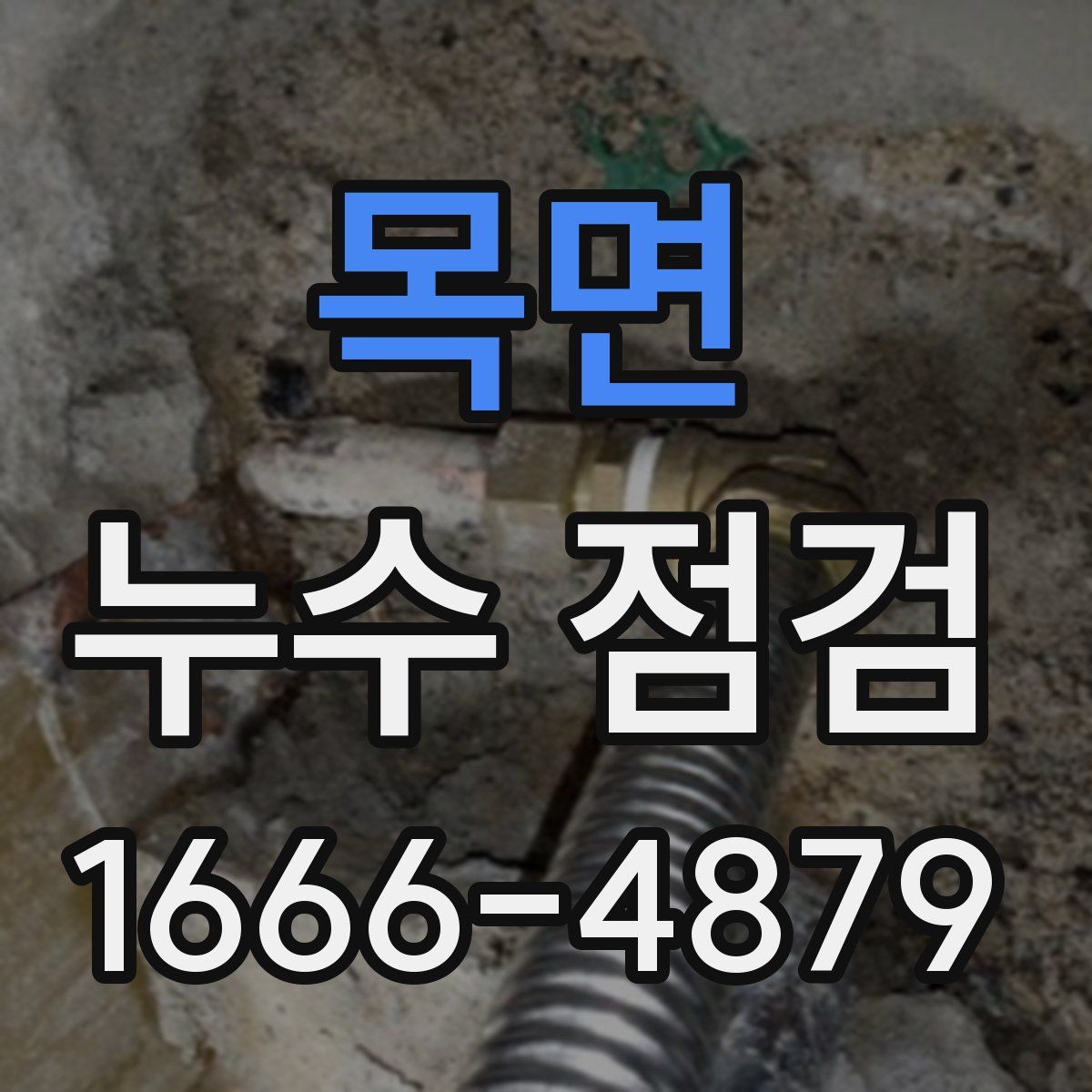 목면 누수 점검