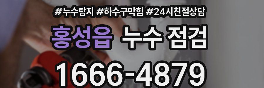홍성읍 누수 점검